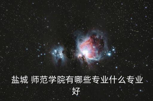  鹽城 師范學(xué)院有哪些專業(yè)什么專業(yè)好