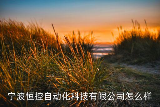 寧波恒控自動化科技有限公司怎么樣