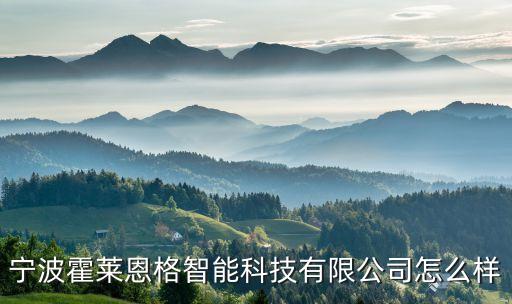 寧波霍萊恩格智能科技有限公司怎么樣