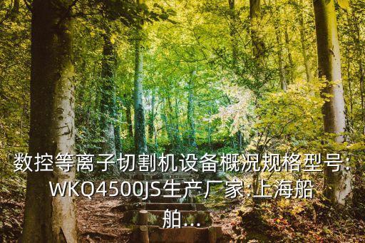 數(shù)控等離子切割機設(shè)備概況規(guī)格型號:WKQ4500JS生產(chǎn)廠家:上海船舶...