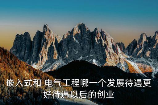 嵌入式和 電氣工程哪一個發(fā)展待遇更好待遇以后的創(chuàng)業(yè)