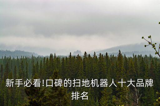 新手必看!口碑的掃地機(jī)器人十大品牌排名