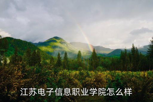 江蘇電子信息職業(yè)學(xué)院怎么樣
