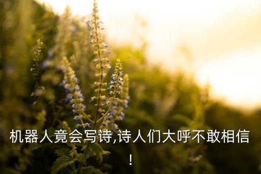 機器人小冰的作文,機器人小冰寫詩好玩嗎?