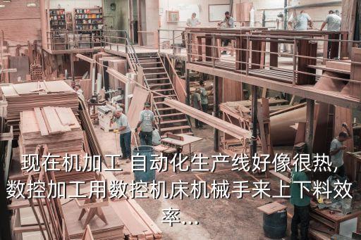 現(xiàn)在機(jī)加工 自動(dòng)化生產(chǎn)線好像很熱,數(shù)控加工用數(shù)控機(jī)床機(jī)械手來上下料效率...