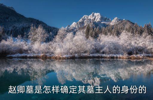  趙卿墓是怎樣確定其墓主人的身份的