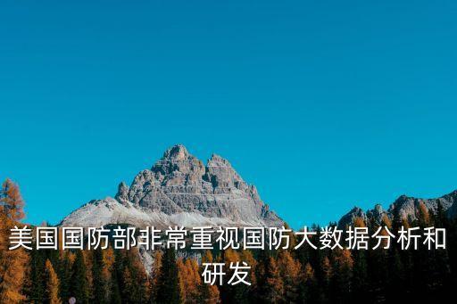 美國(guó)國(guó)防部非常重視國(guó)防大數(shù)據(jù)分析和研發(fā)