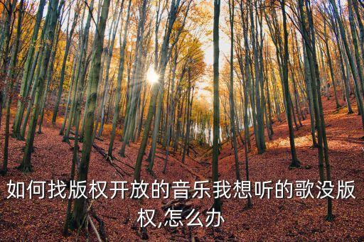 如何找版權(quán)開放的音樂我想聽的歌沒版權(quán),怎么辦