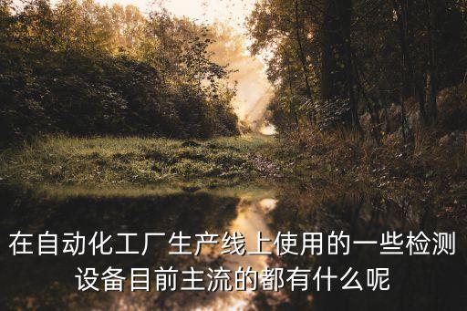 在自動化工廠生產(chǎn)線上使用的一些檢測設備目前主流的都有什么呢