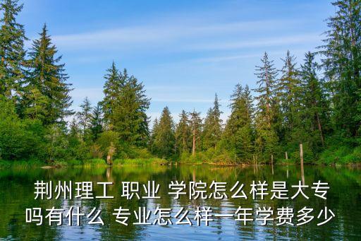  荊州理工 職業(yè) 學(xué)院怎么樣是大專嗎有什么 專業(yè)怎么樣一年學(xué)費多少