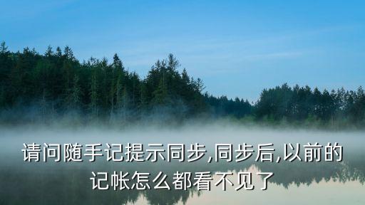 請(qǐng)問(wèn)隨手記提示同步,同步后,以前的記帳怎么都看不見(jiàn)了