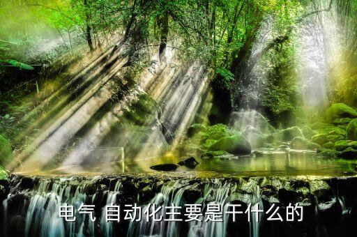  電氣 自動(dòng)化主要是干什么的