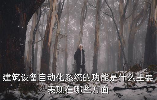 建筑設(shè)備自動(dòng)化系統(tǒng)的功能是什么主要表現(xiàn)在哪些方面
