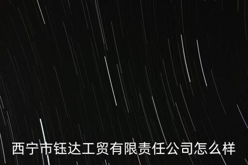 西寧市鈺達(dá)工貿(mào)有限責(zé)任公司怎么樣