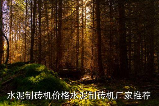水泥制磚機價格水泥制磚機廠家推薦