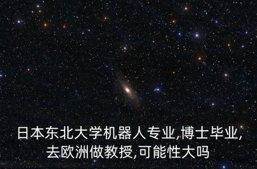 日本東北大學機器人專業(yè),博士畢業(yè),去歐洲做教授,可能性大嗎