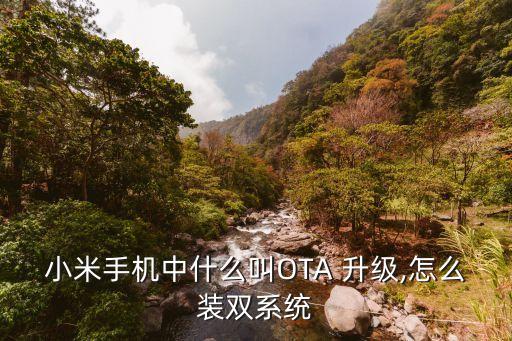 小米手機(jī)中什么叫OTA 升級(jí),怎么裝雙系統(tǒng)
