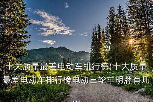 十大質(zhì)量最差電動(dòng)車排行榜(十大質(zhì)量最差電動(dòng)車排行榜電動(dòng)三輪車明牌有幾...