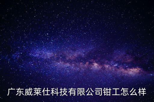 廣東威萊仕科技有限公司鉗工怎么樣