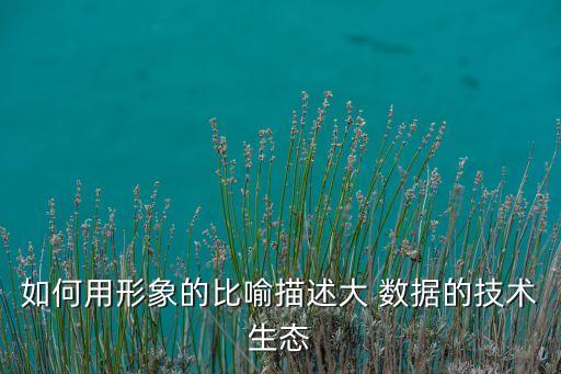 如何用形象的比喻描述大 數(shù)據(jù)的技術(shù)生態(tài)