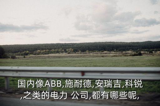電氣自動(dòng)化技術(shù)公司有哪些