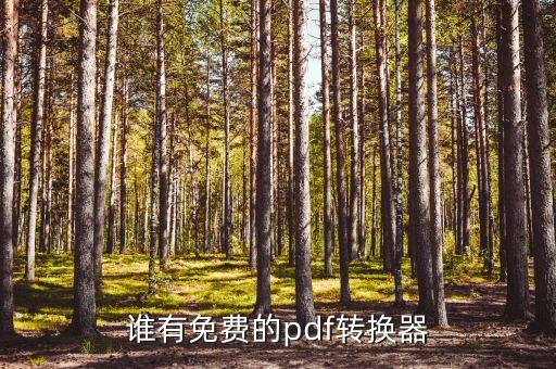 誰有免費的pdf轉(zhuǎn)換器