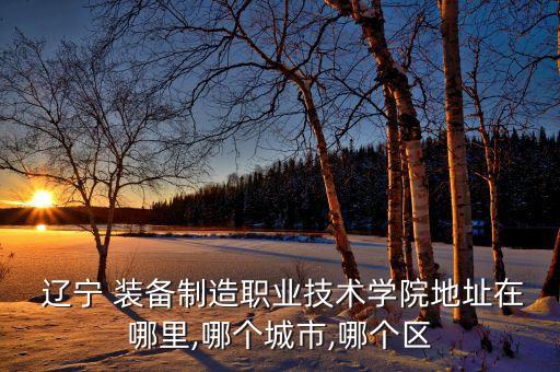  遼寧 裝備制造職業(yè)技術(shù)學(xué)院地址在哪里,哪個城市,哪個區(qū)
