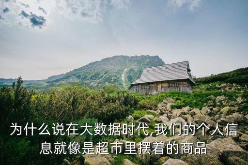 為什么說在大數(shù)據(jù)時代,我們的個人信息就像是超市里擺著的商品