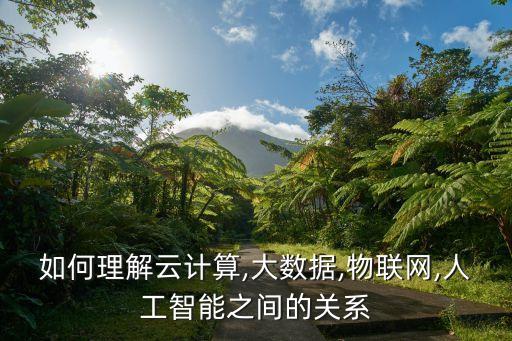 如何理解云計(jì)算,大數(shù)據(jù),物聯(lián)網(wǎng),人工智能之間的關(guān)系