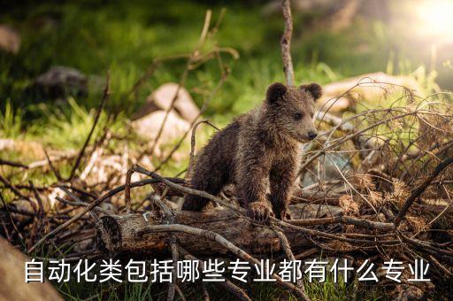 自動化類包括哪些專業(yè)都有什么專業(yè)