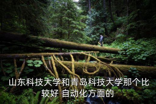  山東科技大學和青島科技大學那個比較好 自動化方面的