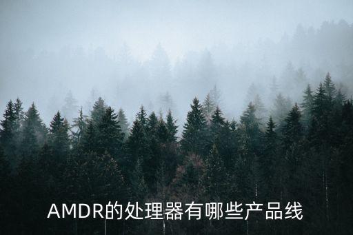 AMDR的處理器有哪些產(chǎn)品線