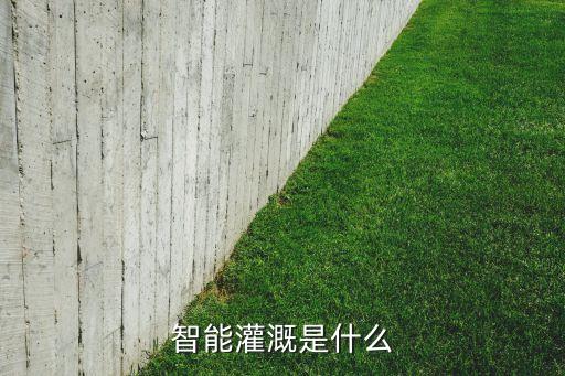 智能灌溉是什么
