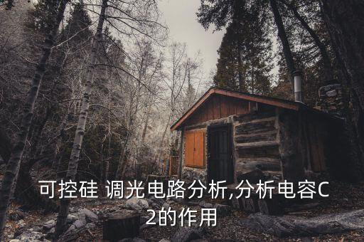  可控硅 調(diào)光電路分析,分析電容C2的作用