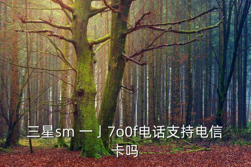 三星sm 一亅7o0f電話支持電信卡嗎