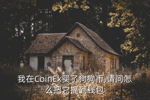 我在CoinEx買了狗狗幣,請(qǐng)問(wèn)怎么把它提到錢包