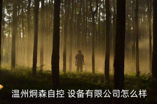  溫州炯森自控 設(shè)備有限公司怎么樣