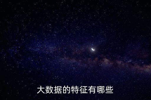 大數(shù)據(jù)的特征有哪些