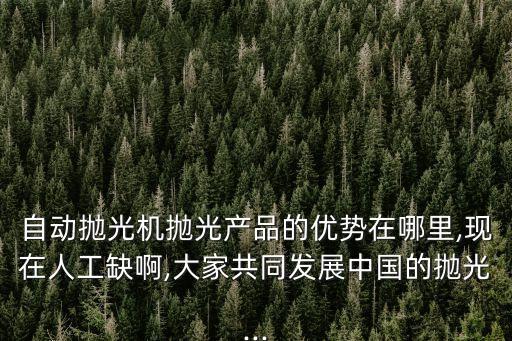 自動拋光機拋光產品的優(yōu)勢在哪里,現(xiàn)在人工缺啊,大家共同發(fā)展中國的拋光...