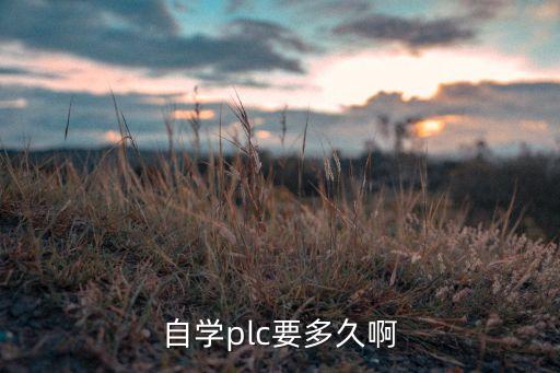 自學(xué)plc要多久啊