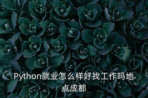 Python就業(yè)怎么樣好找工作嗎地點(diǎn)成都
