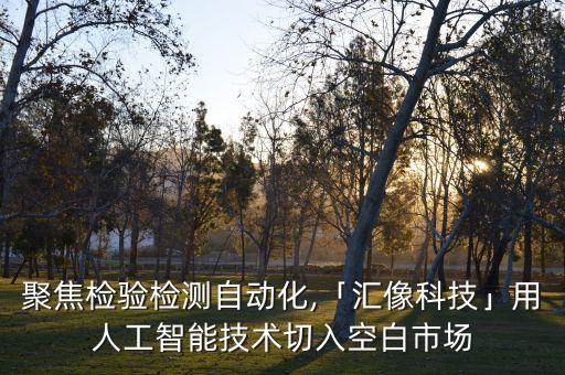 聚焦檢驗檢測自動化,「匯像科技」用人工智能技術(shù)切入空白市場