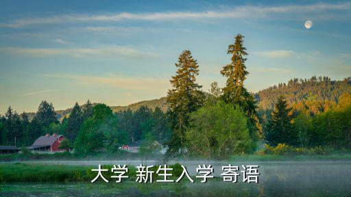 大學(xué) 新生入學(xué) 寄語(yǔ)
