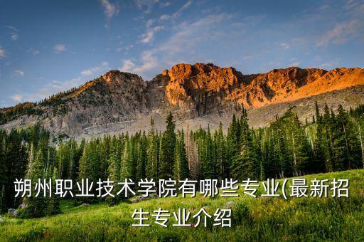 朔州職業(yè)技術(shù)學(xué)院有哪些專業(yè)(最新招生專業(yè)介紹