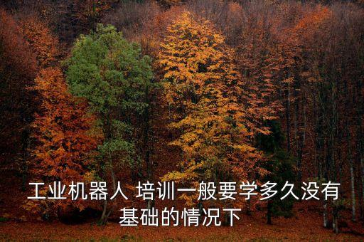  工業(yè)機器人 培訓一般要學多久沒有基礎(chǔ)的情況下