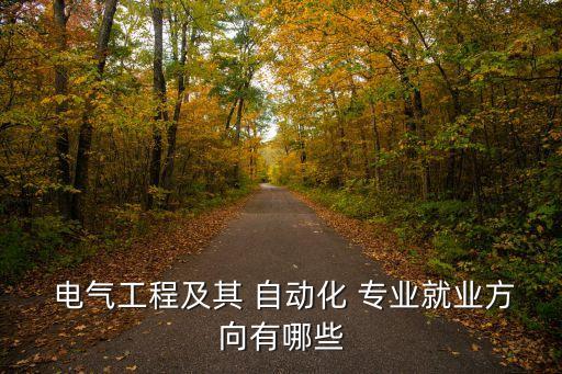  電氣工程及其 自動化 專業(yè)就業(yè)方向有哪些