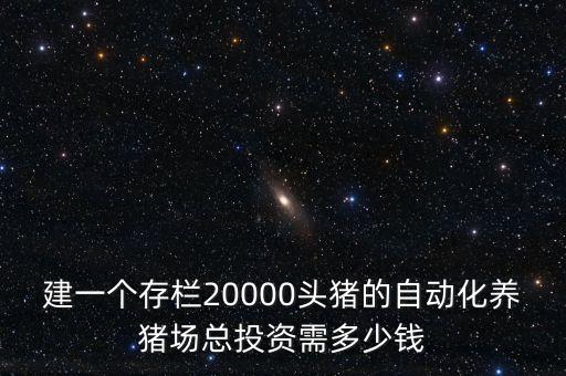 建一個存欄20000頭豬的自動化養(yǎng)豬場總投資需多少錢