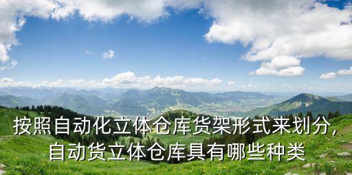 按照自動化立體倉庫貨架形式來劃分,自動貨立體倉庫具有哪些種類