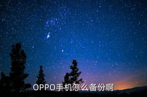 OPPO手機(jī)怎么備份啊