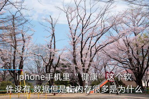 iphone手機(jī)里“ 健康”這個(gè)軟件沒(méi)有 數(shù)據(jù)但是占內(nèi)存很多是為什么